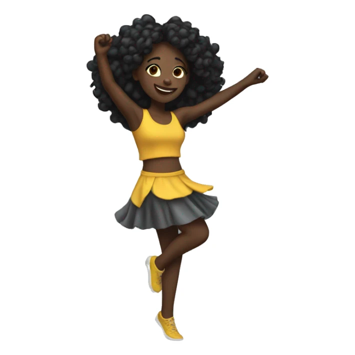 Black girl dancing  sticker