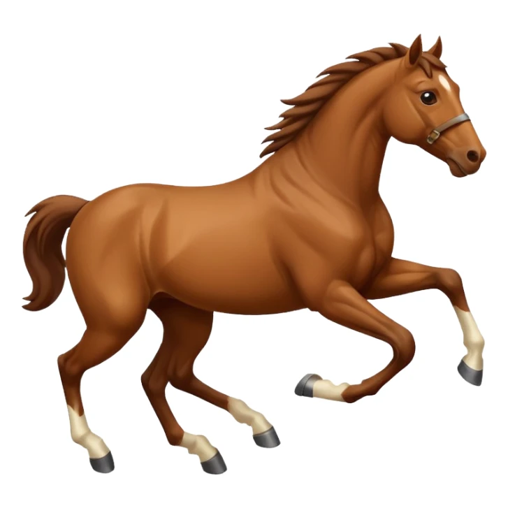 Horse running sticker