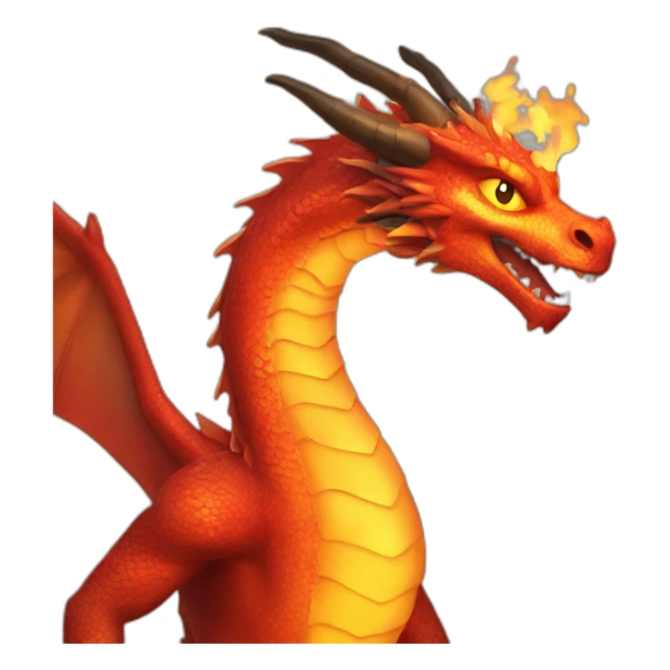 New Year's Fire Dragon sticker