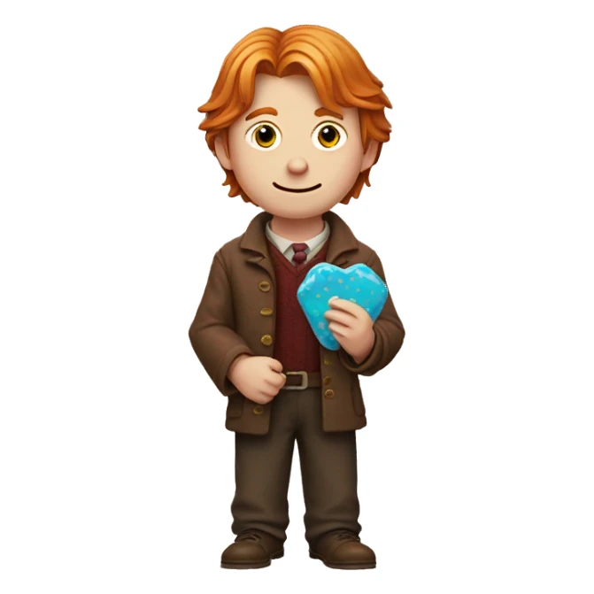 Ron Weasley holds a candy in his hands sticker