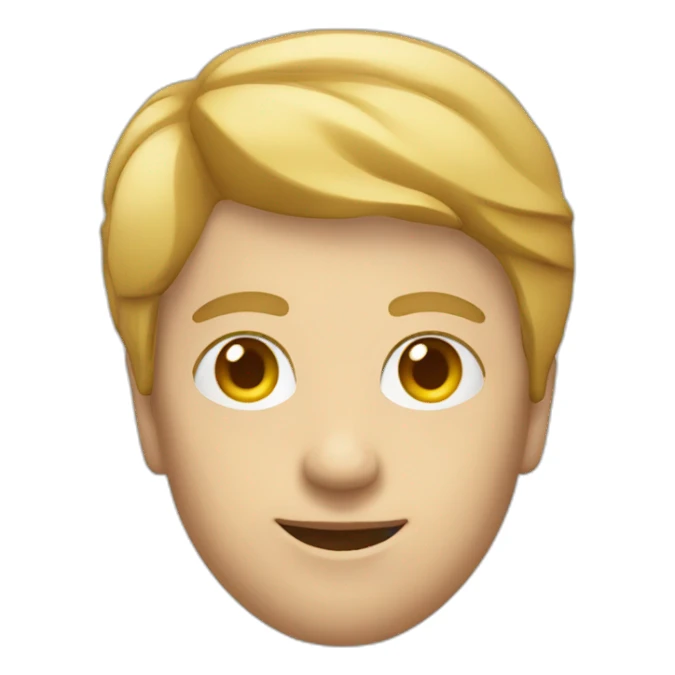 person with a tile for a head sticker