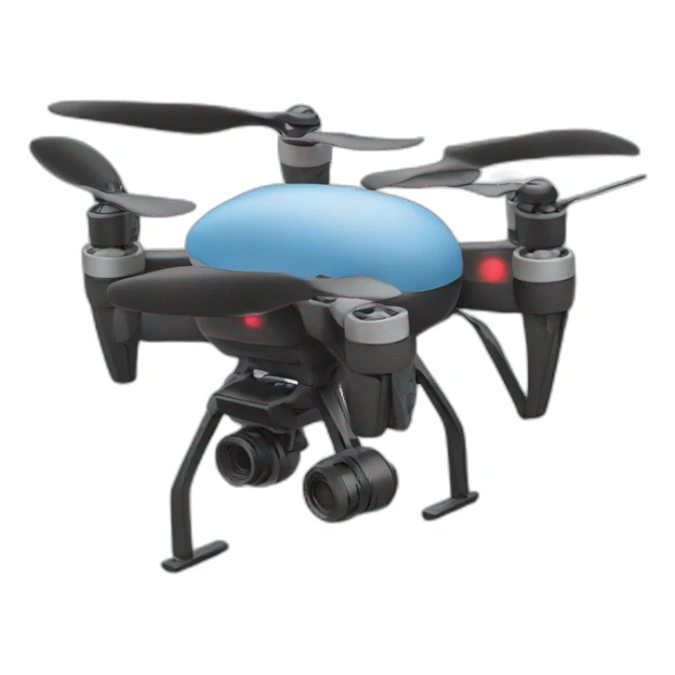 un emoji drone sticker