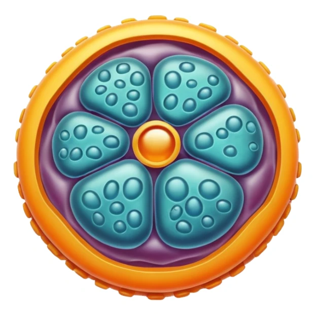 human cell with cell wall sticker