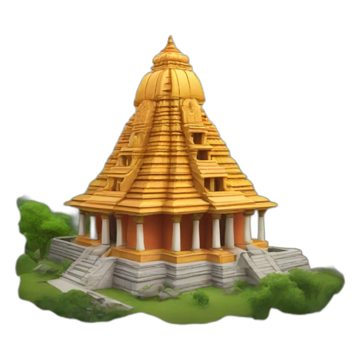 indian temple sticker