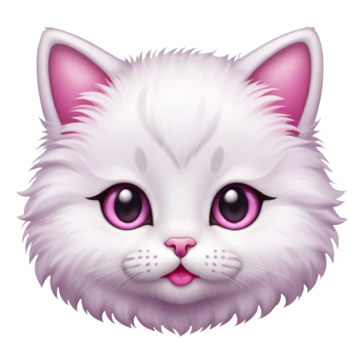 Baby cat with lips sticker