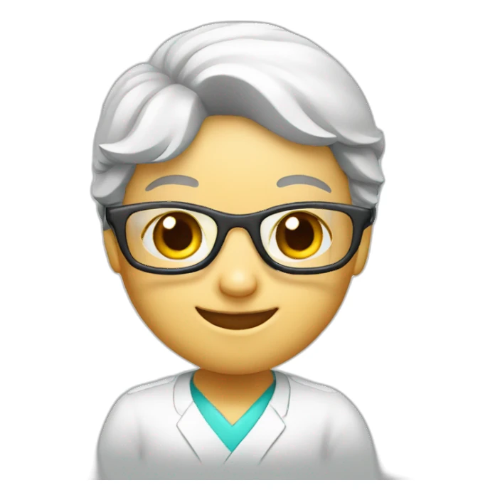 Nurse Glases smile sticker