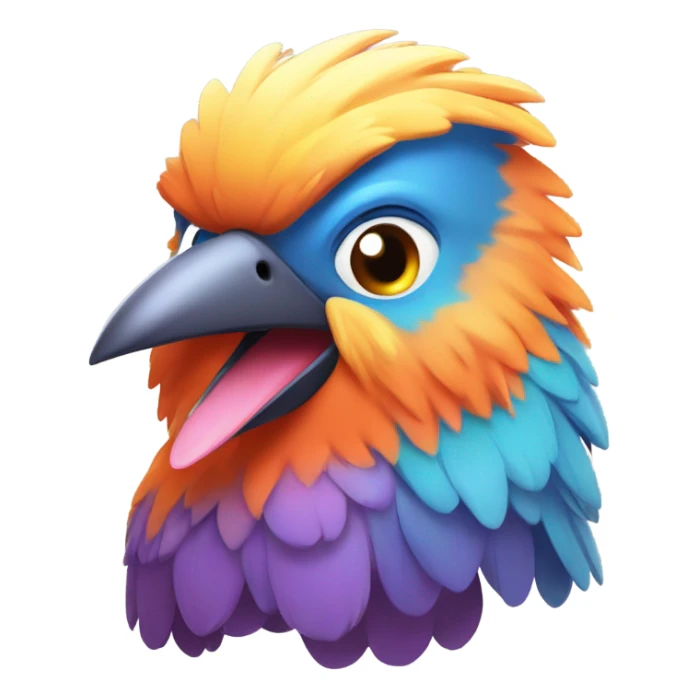 Happy bird sticker