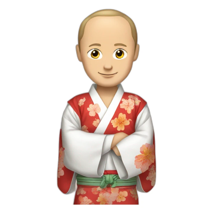 Putin wear kimono sticker