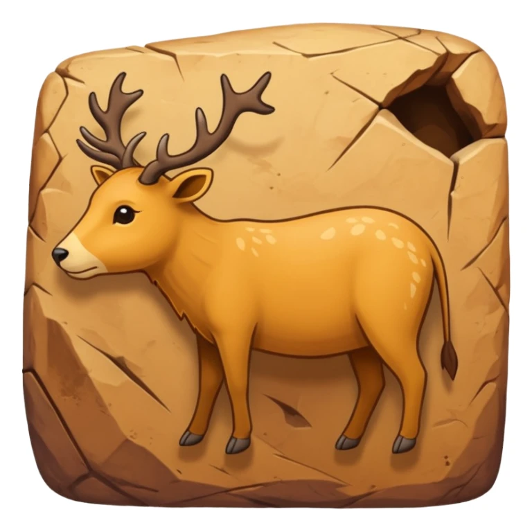 stone age cave art sticker