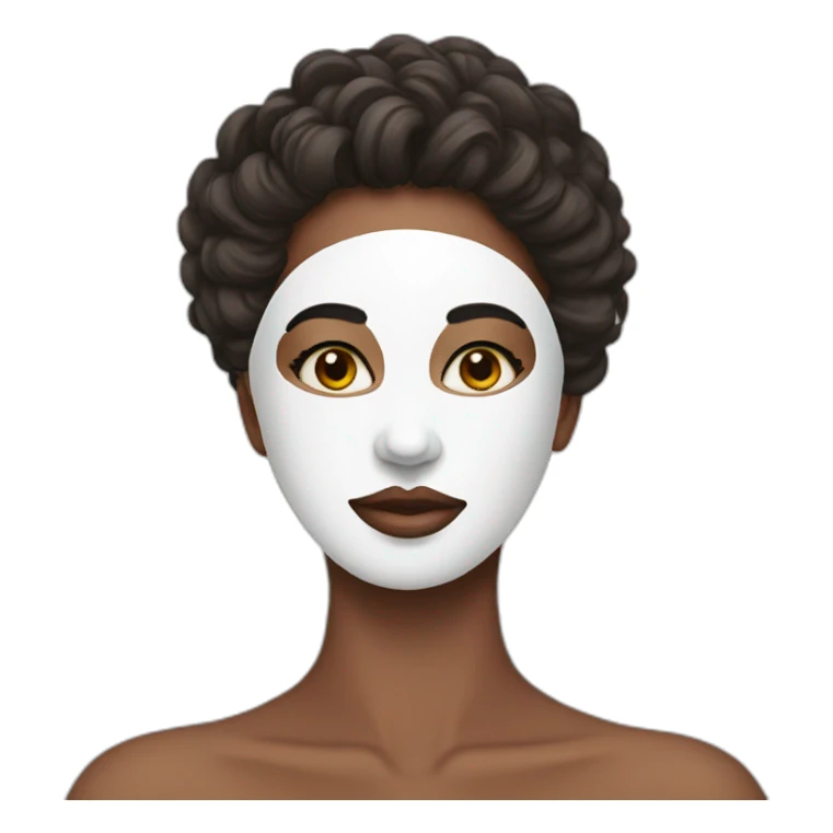 face mask beauty sticker