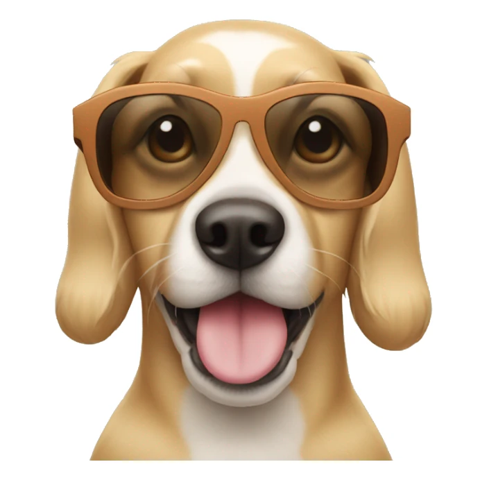 doggie with sunglasses sticker