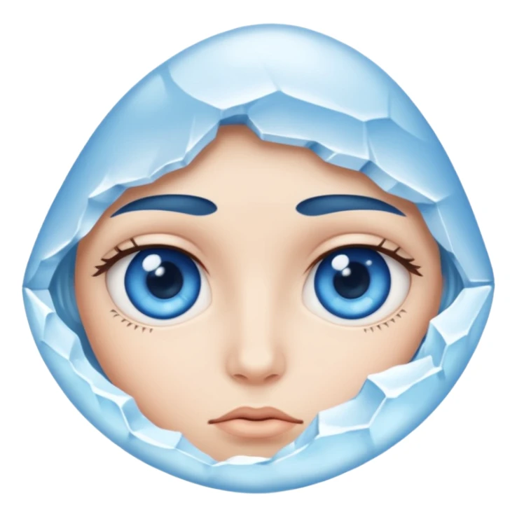 Your eyes like icebergs sticker