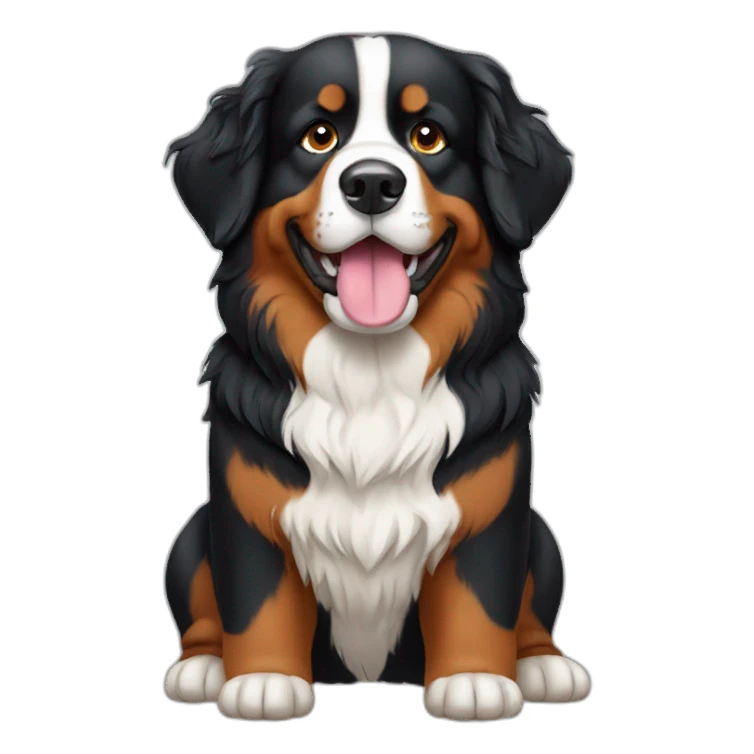 Bernese Mountain Dog Head sticker