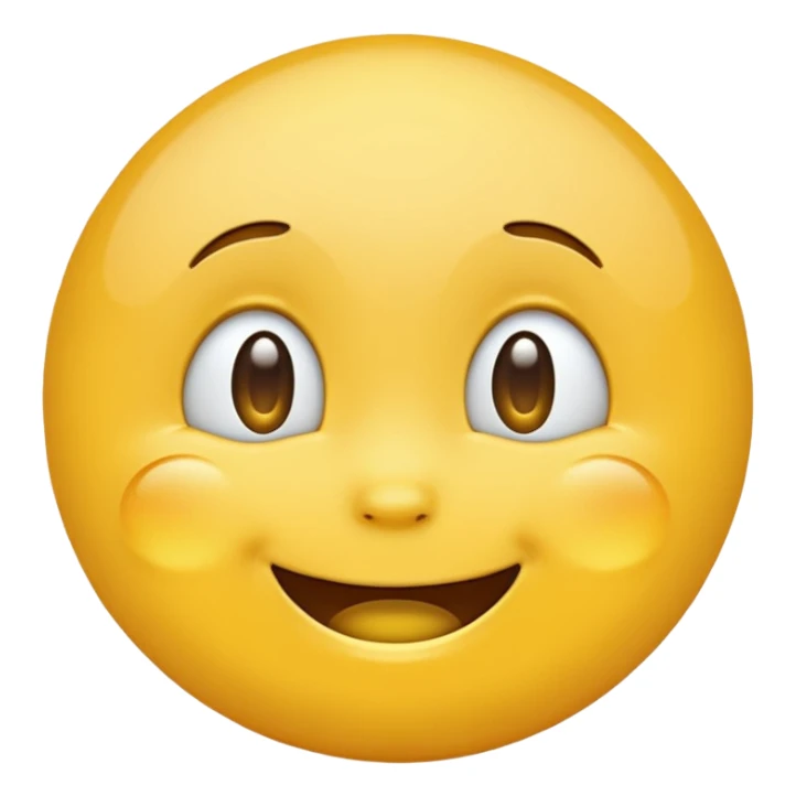 yellow emoji smiling while crying sticker
