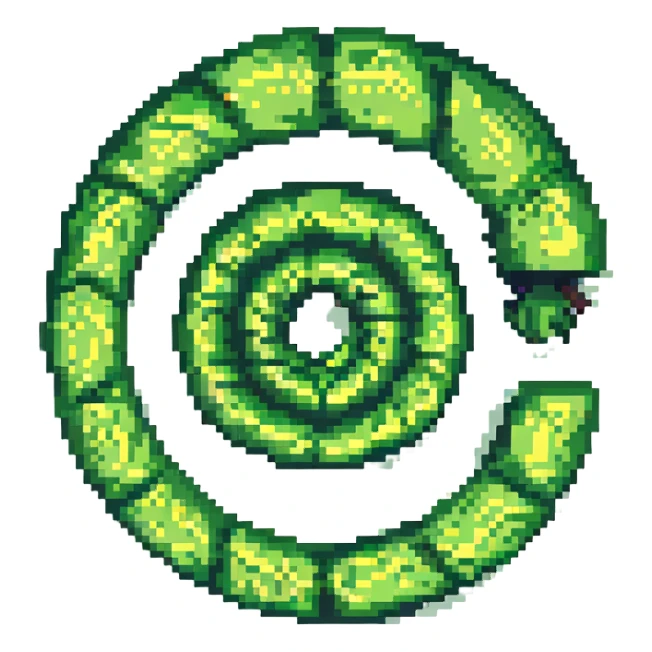 green spiral emoji sticker