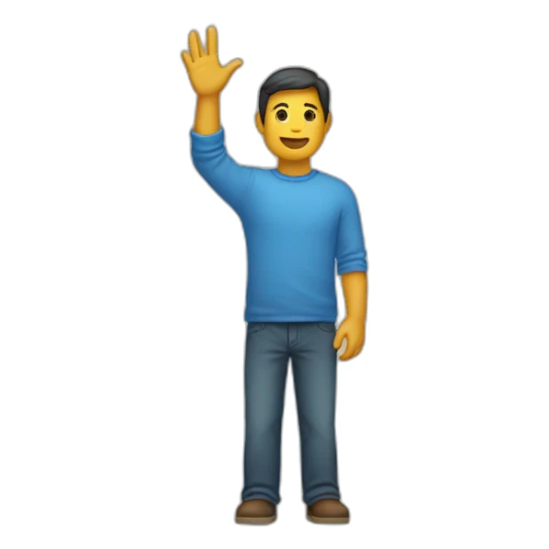 Straight arm raised at 60 degrees sticker