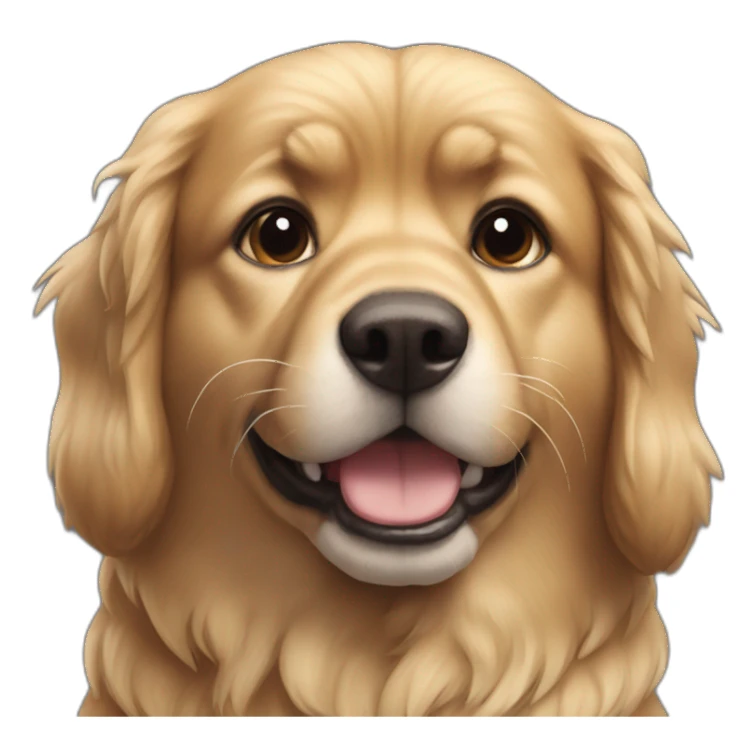 Chat sur un chien sticker