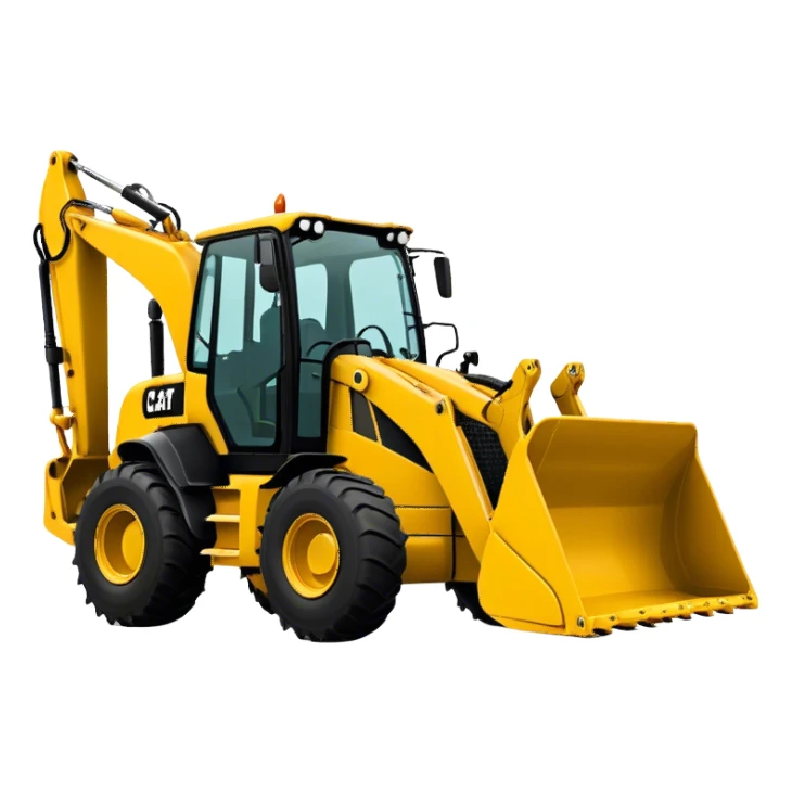 Backhoe Loader - Caterpillar 430F (Model Year: 2021) (Iconic colour: Yellow) sticker