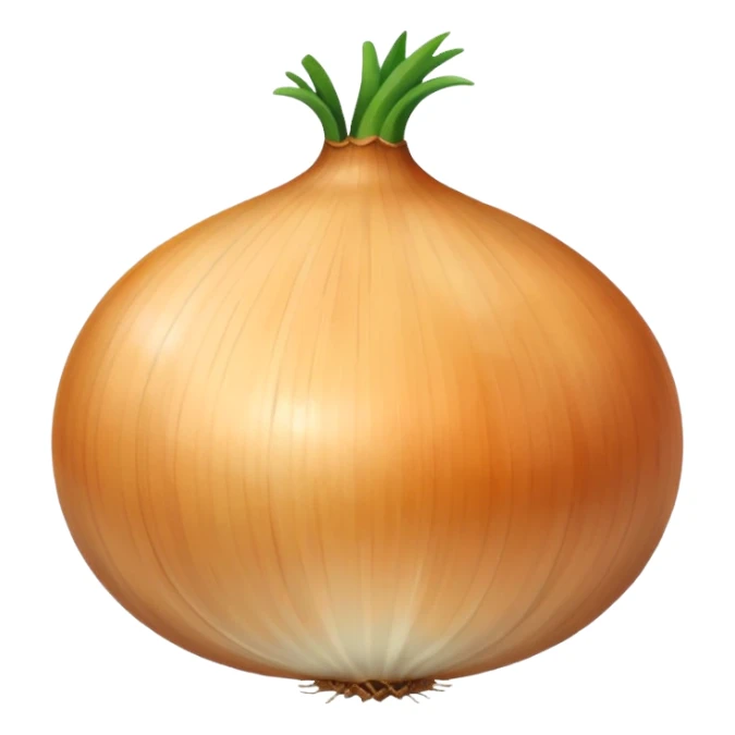 an onion without face and leaves sticker