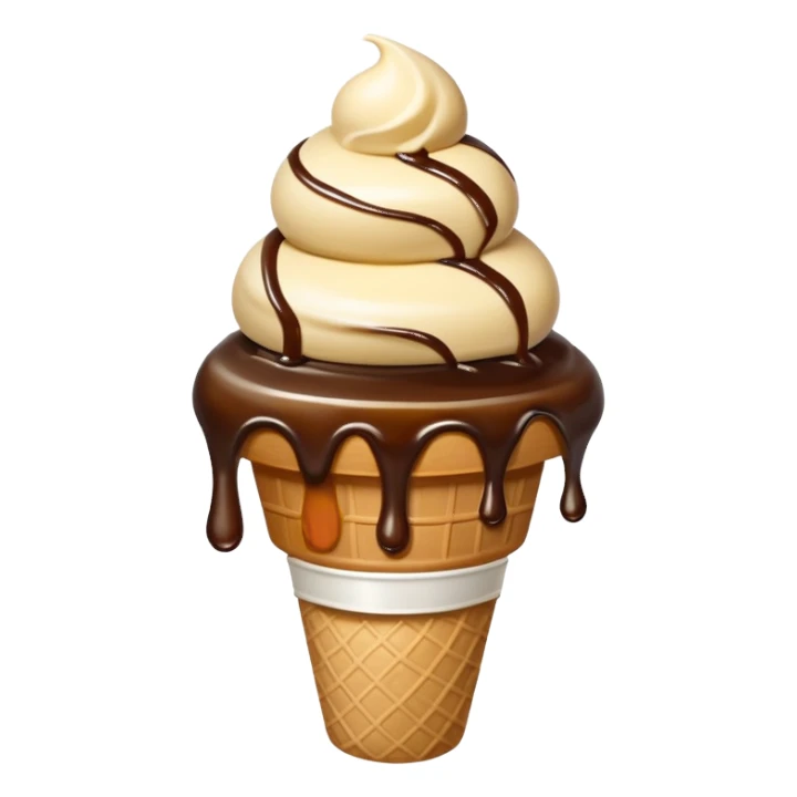 Soy sauce ice cream sticker
