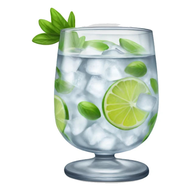 A glass gin tonic sticker