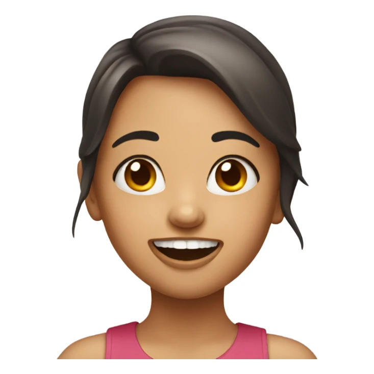 Girl with large two front teeth sticker