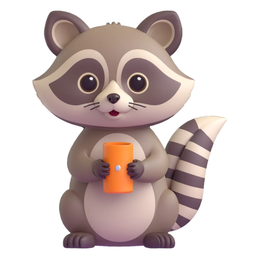 Raccoon sticker