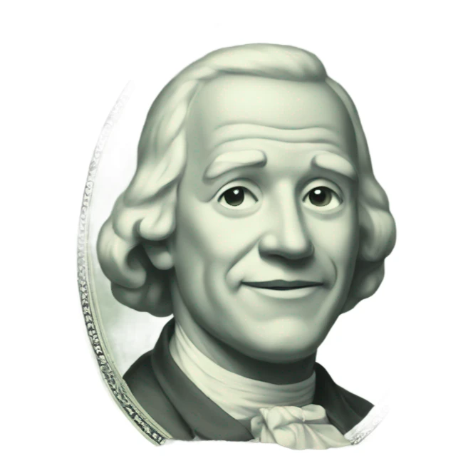 100 dollar bill sticker