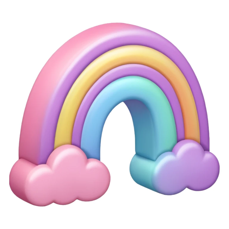 Pink Pastel rainbow sticker