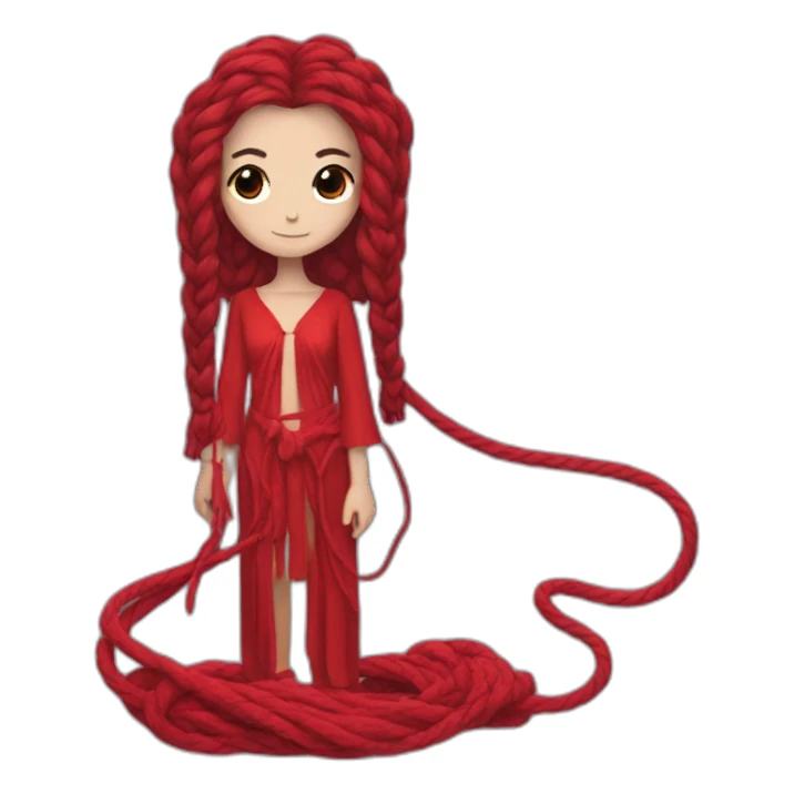 suspiria red rope costume sticker