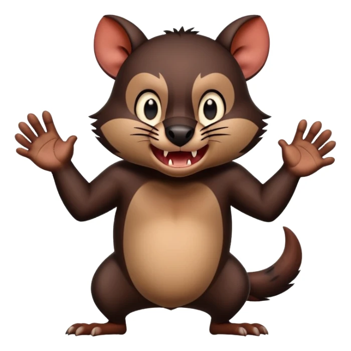 Tasmanium devil, directing traffic, getting angry at cars sticker