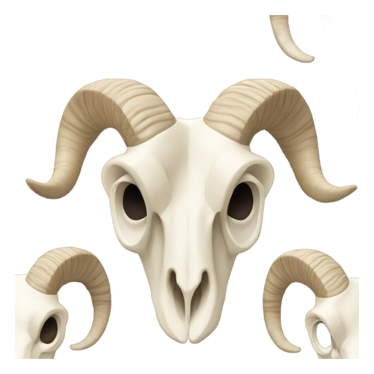 Bighorn sheep skull sticker
