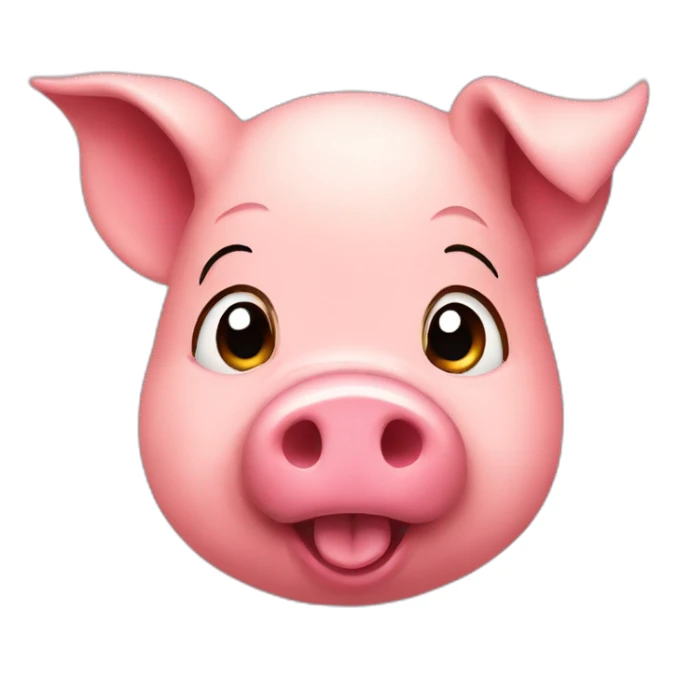 Hungry pig sticker