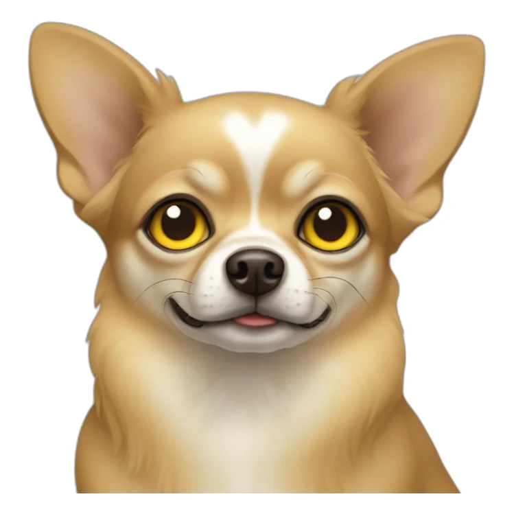 chiwawa with yellow eye sticker