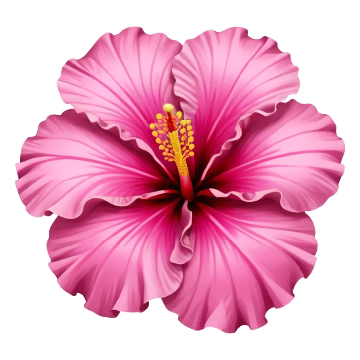 hibiscus flower pink sticker
