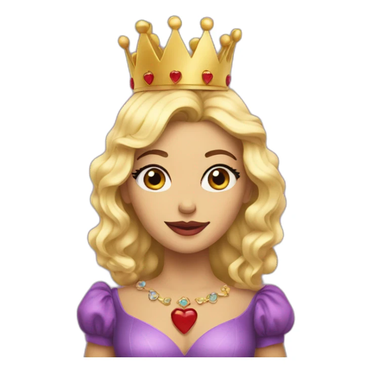 Queen heart sticker