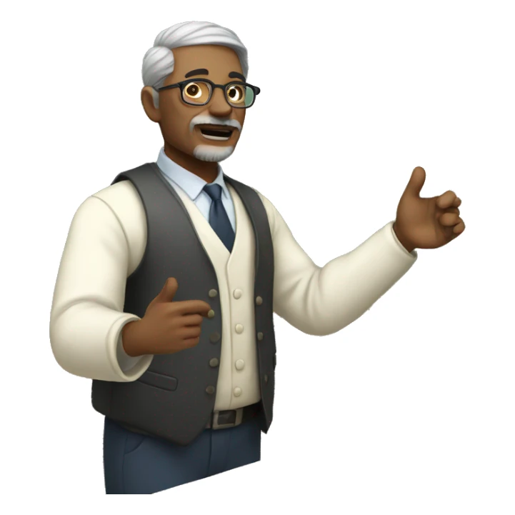 A professor teaching in class sticker