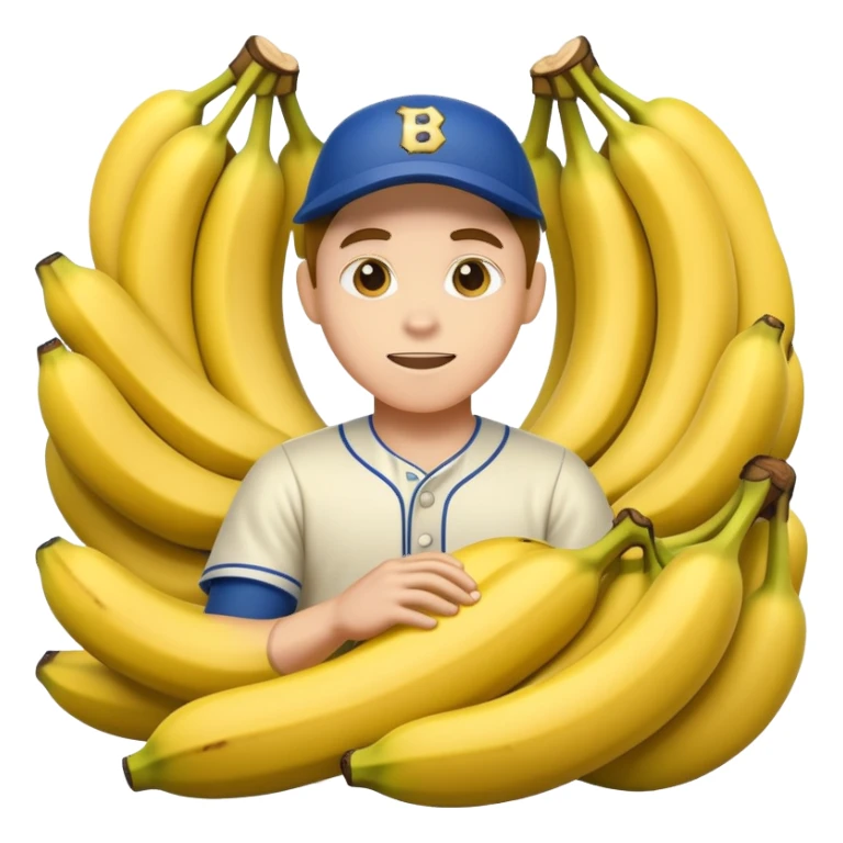 baseball player in yellow bananas sticker