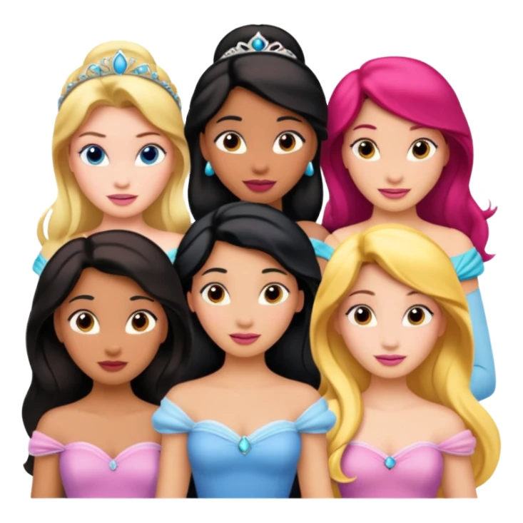 Emoji de  princesas  sticker