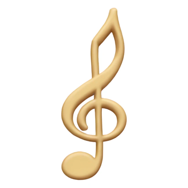 2 pale pink music notes sticker