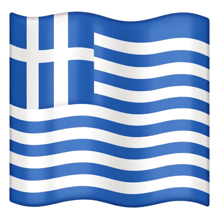 Greece flag without blue only the white stripes sticker
