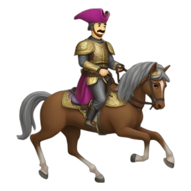 yavuz sultan selim riding a horse sticker
