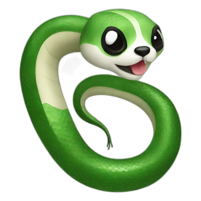 snake panda sticker