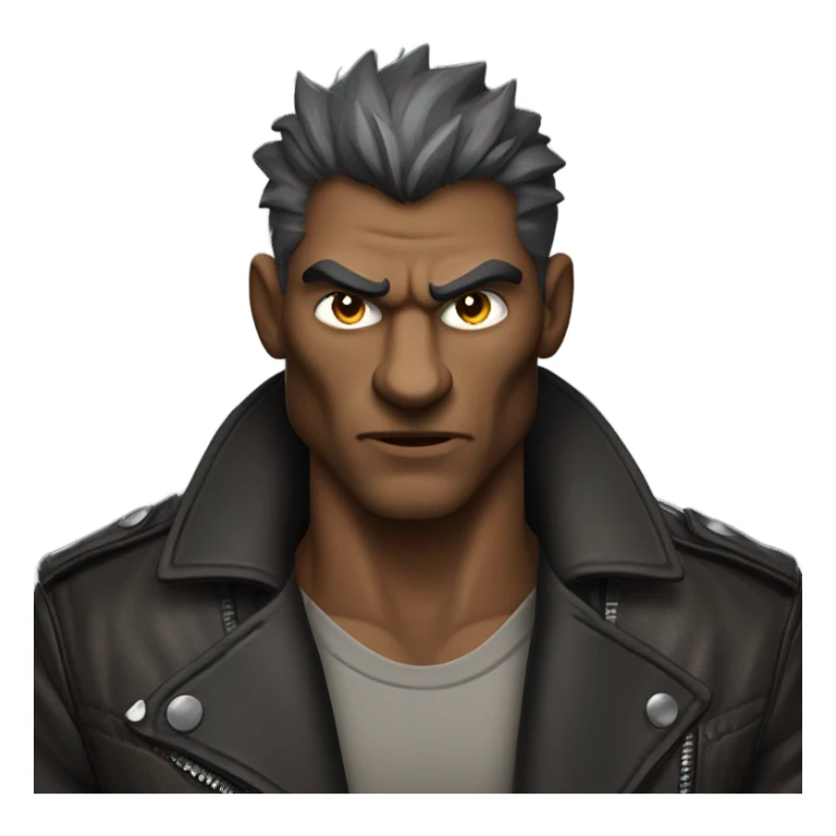 Werewolf wearing a leather jacket sticker