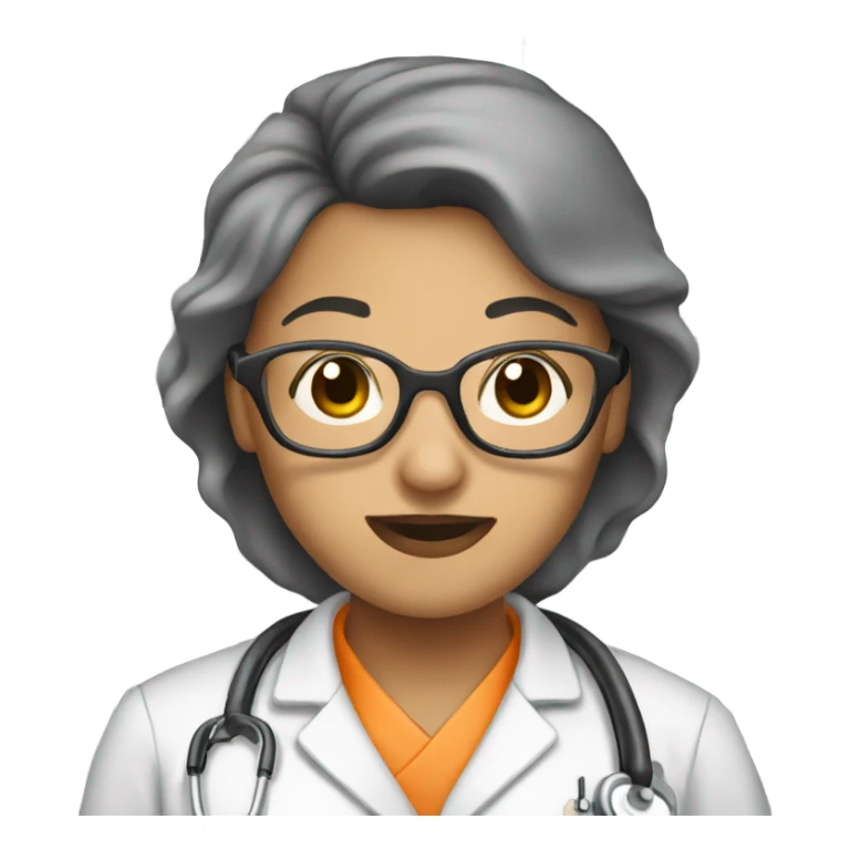 Nurse with glasses in jail  sticker