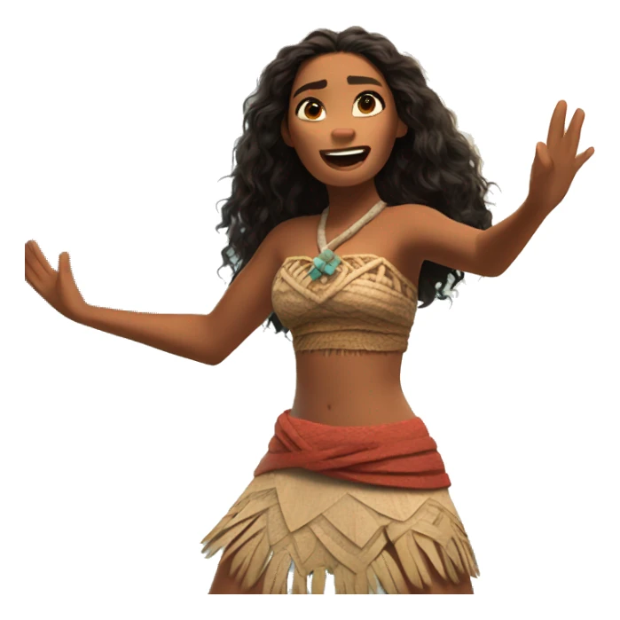 moana open arms sticker