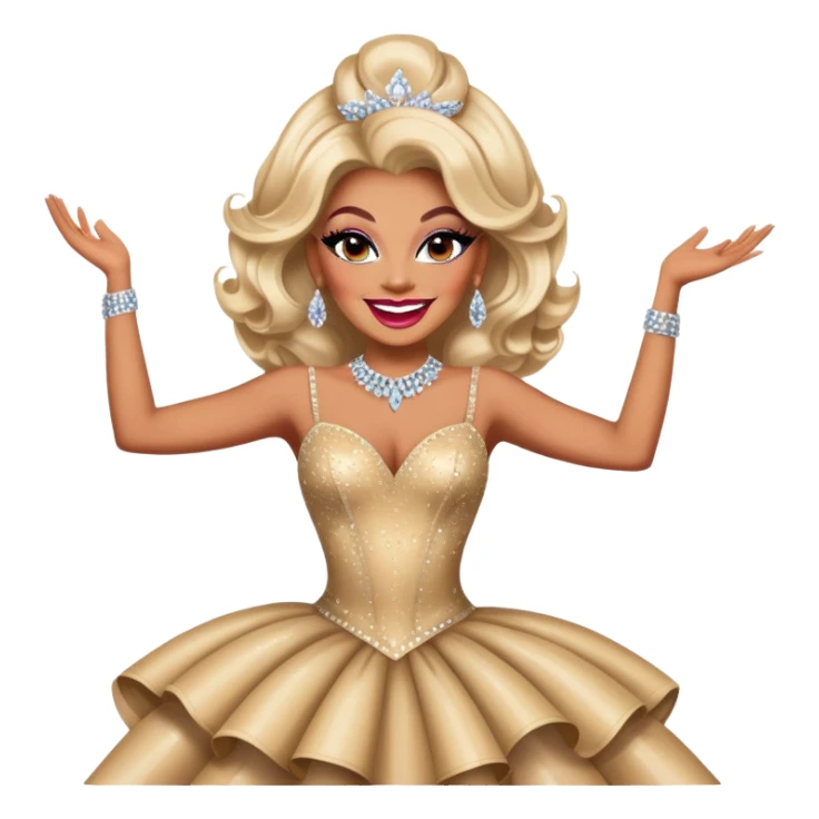 Dancing drag queen sticker