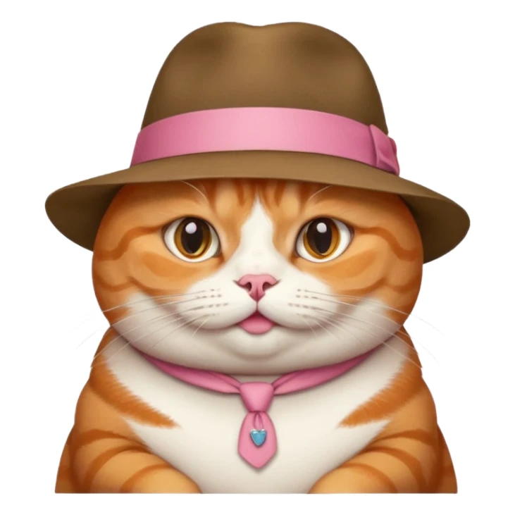 Fat cat in a hat sticker