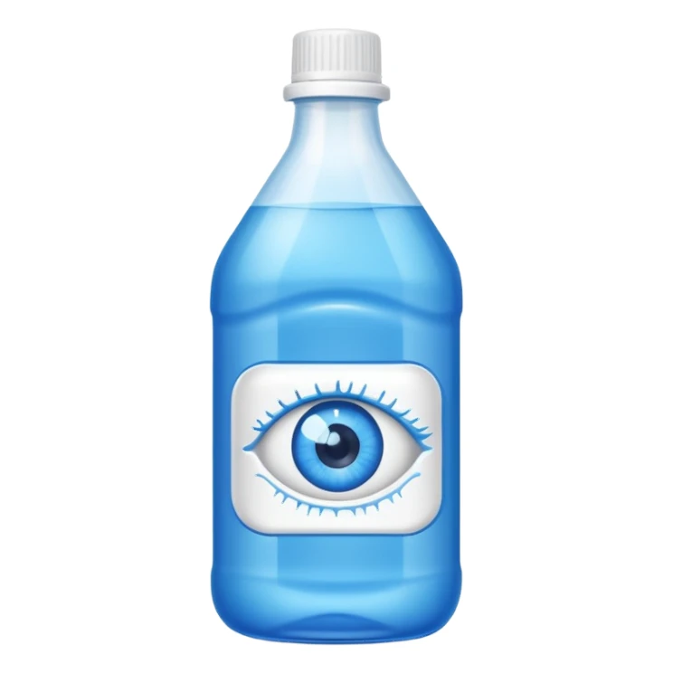 Eye bleach sticker
