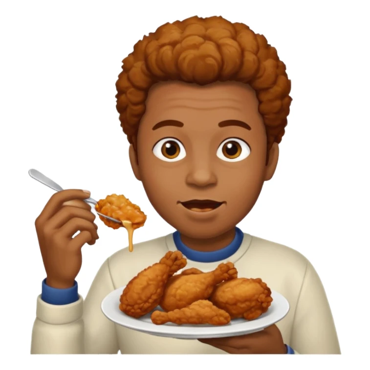 Black person chicken sticker